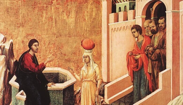 Duccio Christ and the Samaritan Woman