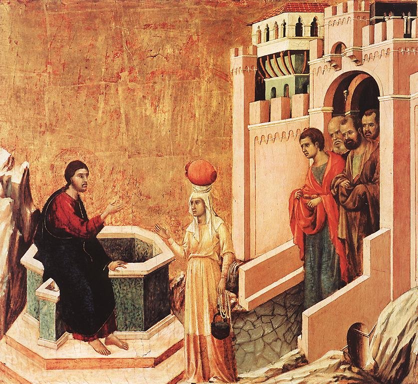 Duccio Christ and the Samaritan Woman