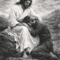jesus comforting a weeping man museum of exquisities